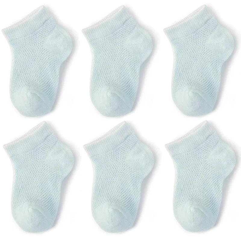 3Pairs/lot Summer Baby Thin Mesh Cotton White Pink Ankle Short Sock for Toddler Kids Boys Girls Breathable Soft Stretch Socks