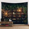 Magic Bookshelf Wall Mounted Tapestry Library, Living Room Background Cloth, Aesthetic Bedroom Decoration, Dreamy Home Decor