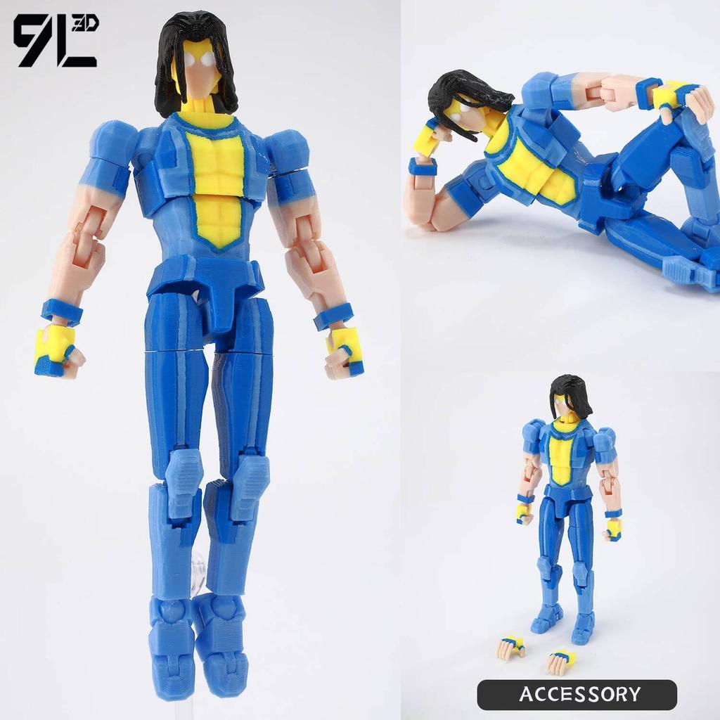 9L3D Invincible Slayer Daryl Dixon Lucky13 Action Figure Dummy13 Multi-Jointed Collectible Model Toys Titan13 Birthday Gifts T13