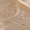 Small Rice Necklace Design Sense Neck Chain Simple Versatile Commuting Temperament Collarbone Chain