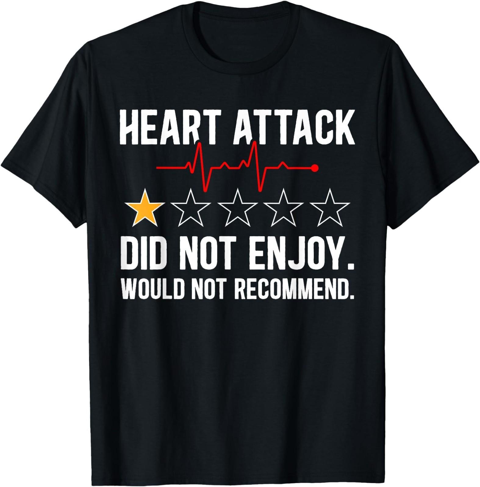 Heart Attack Survivor Funny Post Heart Attack Awareness T-Shirt XXXL