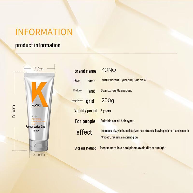 KONO KALI Revitalizing Moisturizing Hair Mask 200g