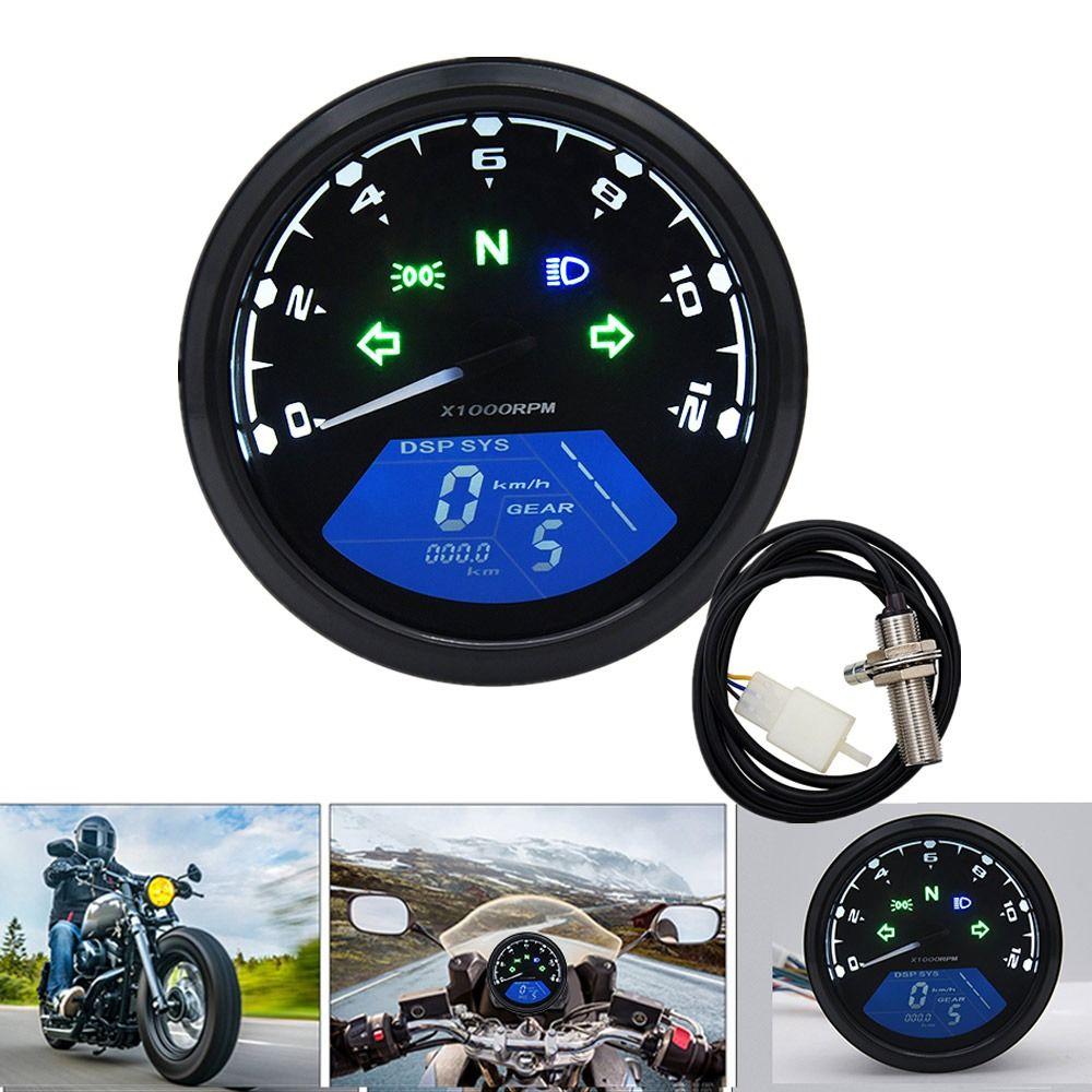 

Прочный индикатор аксессуаров для мотоциклов, ЖК-дисплей одометра, спидометр мотоцикла, тахометр, цифровая приборная панель