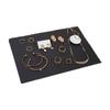 Small Black Natural Stone Jewelry Tray: Creative Background Ornament for Photography