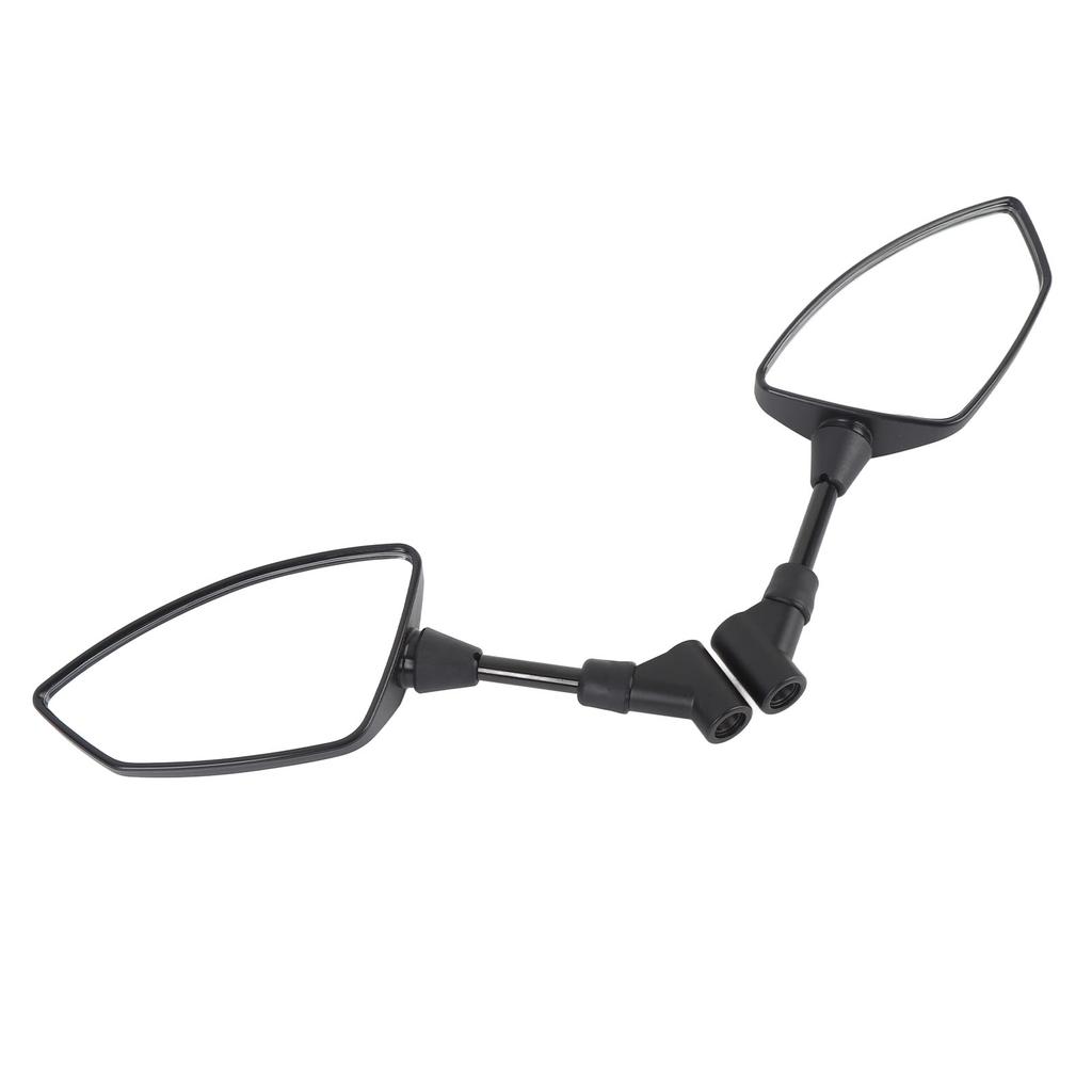 Universal Motorcycle Rear View Mirrors Shatter Proof 360 Deg Adjustable Wide View with M8 M10