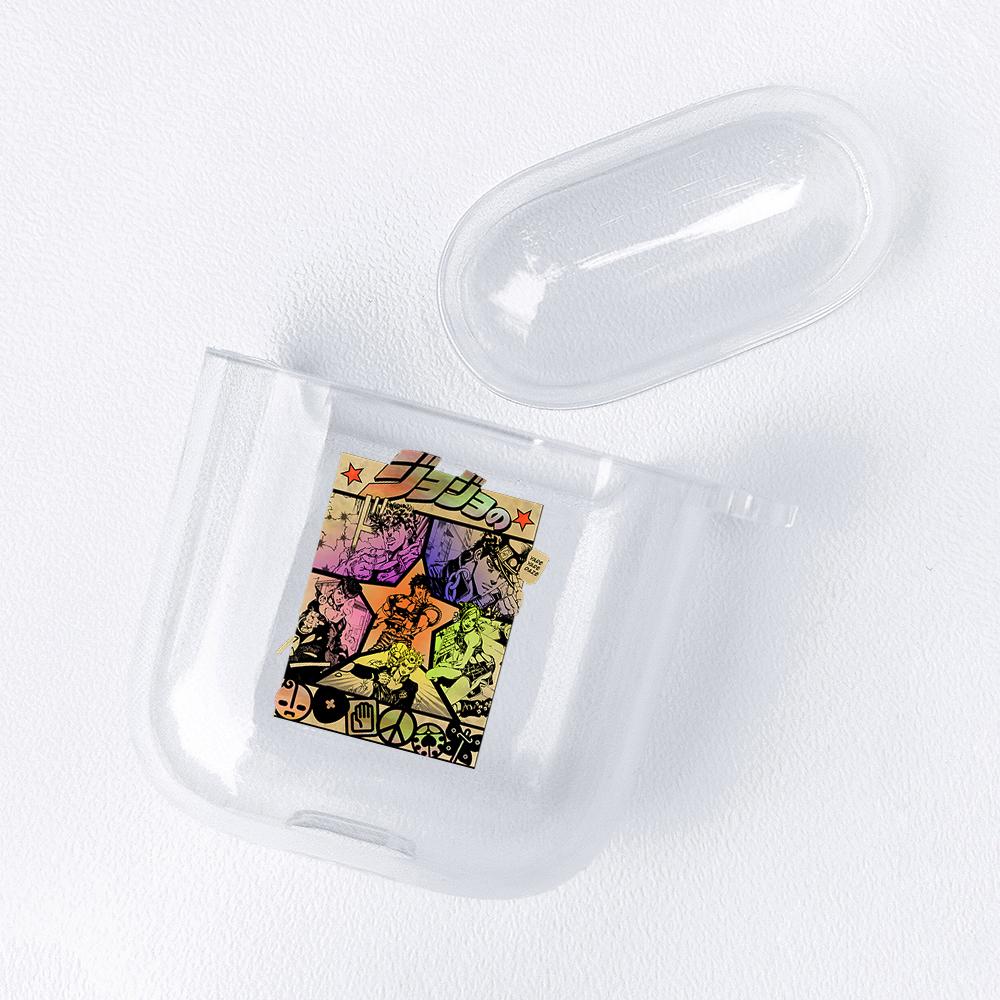 Anime Manga JoJos Bizarre Adventure Soft TPU Case for AirPods 3 2 1 Pro Cute Transparent Airpod Pro Airpod Cases Luxury