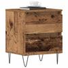 Nightstand with Drawers Rustic Wood Look 40 x 35 x 50 cm Engineered Wood