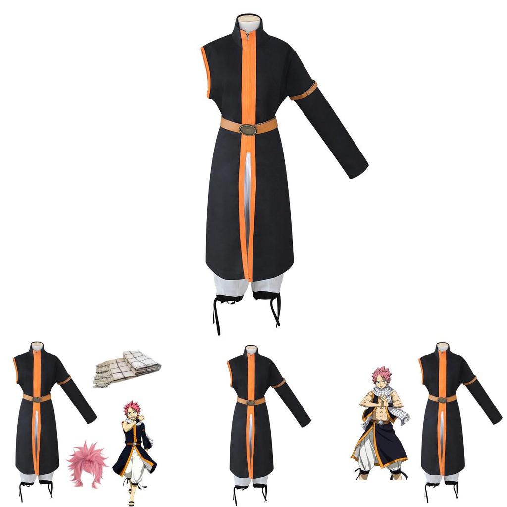 Exquisite Anime Fairy Tail Natsu Dragneel Halloween Cosplay Costume Unisex Outfit