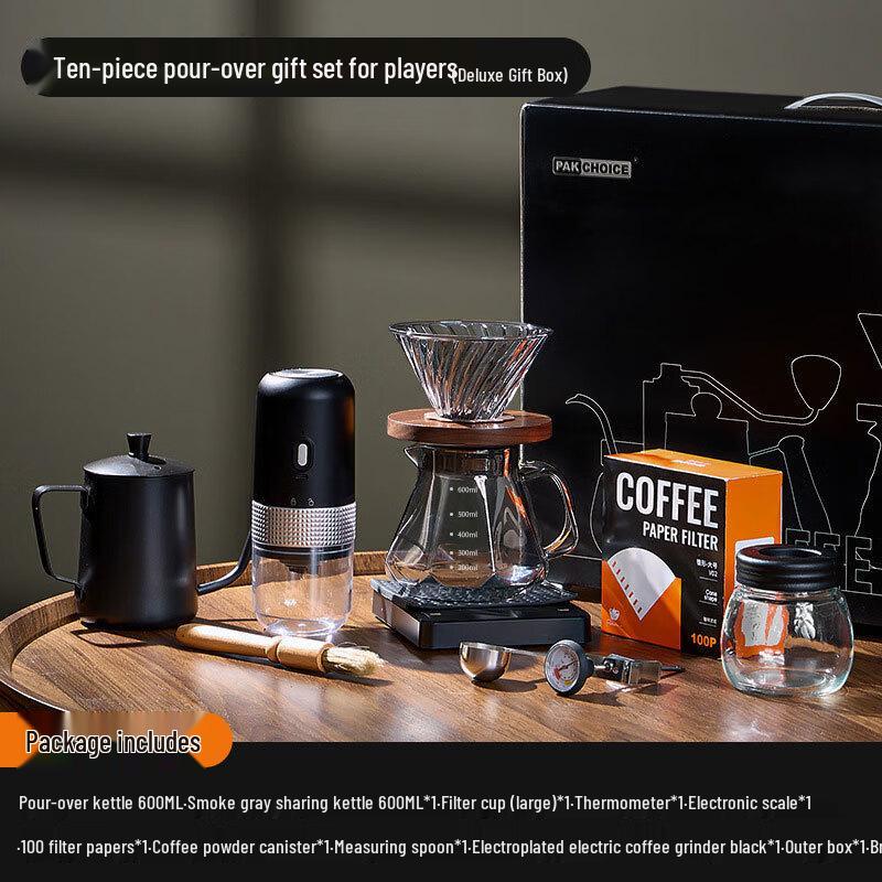 DU Portable Pour-Over Coffee Set with Hand Grinder