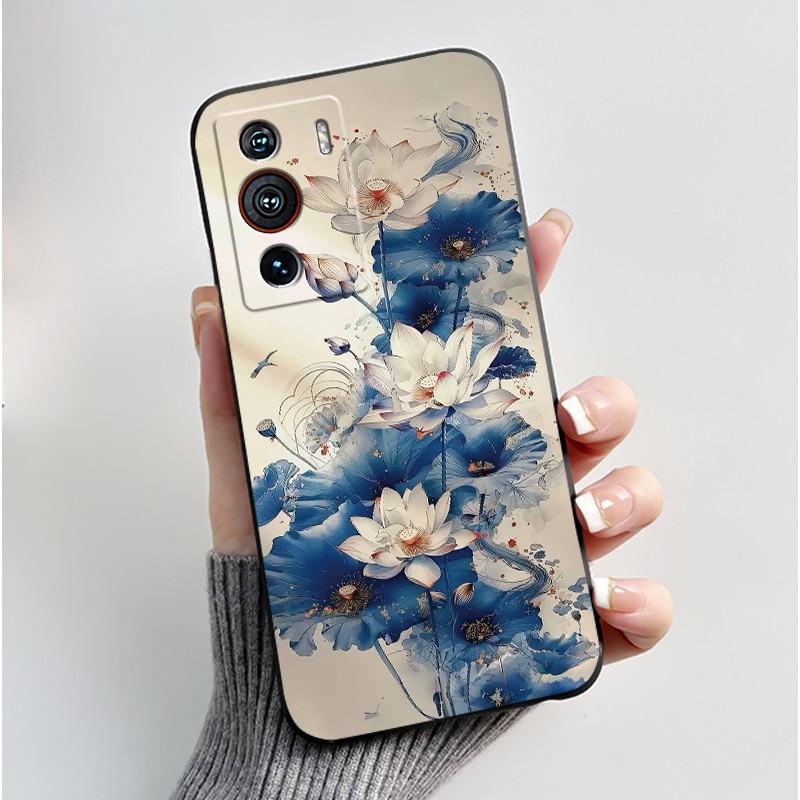 Casing For ZTE Nubia Z40 Pro Case Aesthetic Luxury Cute Cool Boys Girls Cover Black Matte Soft TPU Silicon Shockproof Phone Case