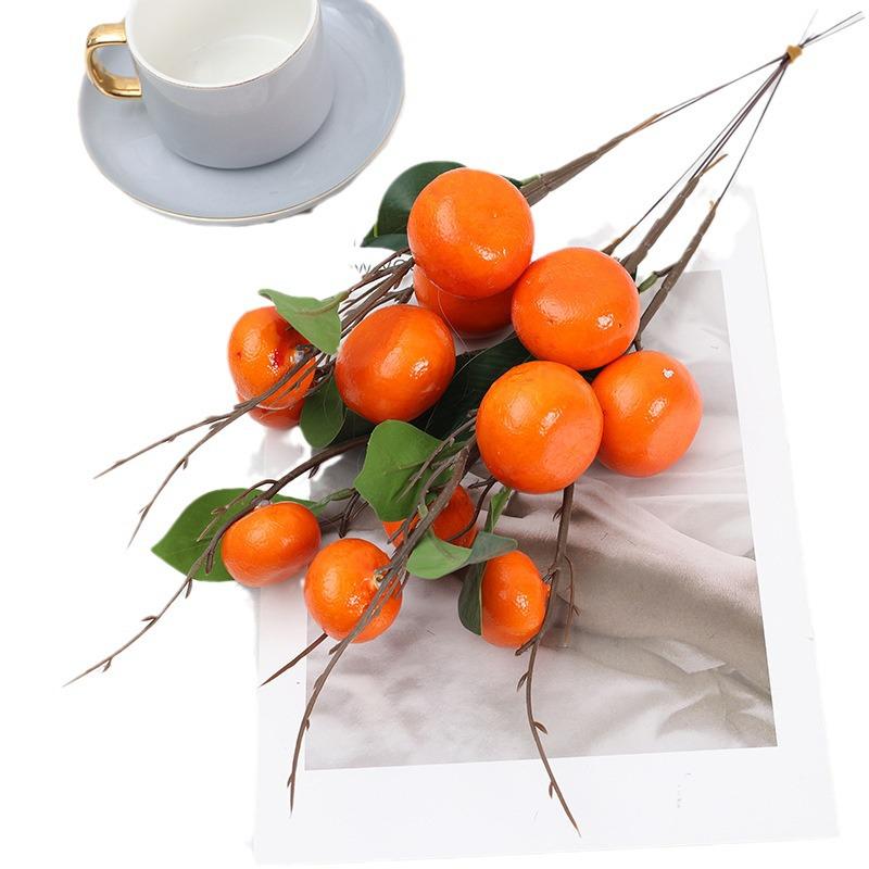 New Year Fortune Bucket: DIY Pomegranate, Persimmon & Apple Floral Arrangement with Foam Berries