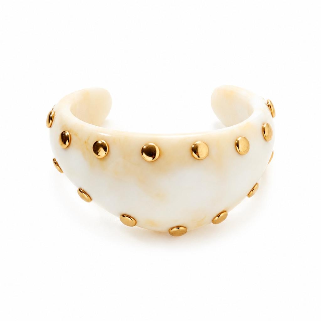 Hot Sale Smudge Coffee Resin Bracelet Ladies Arc Bracelet Girlfriend Ring Fashion Premium Jewelry
