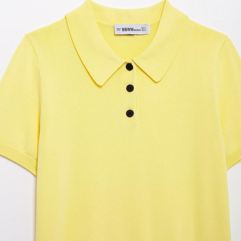 Kaslead New Arrival Women's Clothing Fashion Style Fashion Minimalist Short Sleeve Knitting Tops 2142019