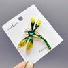 Green Enamel Dragonfly Brooch for Women Flying Animal Fashion Clothing Pins Enamel Pins for Clothes Women Clothing Accessories