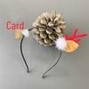 Japanese & Korean Style Flocked Coral Antler Ears Hair Clip for Christmas Photo Shoots