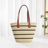 Straw bag women's summer bag fashion tote bag large capacity woven bag bucket bag women's bag