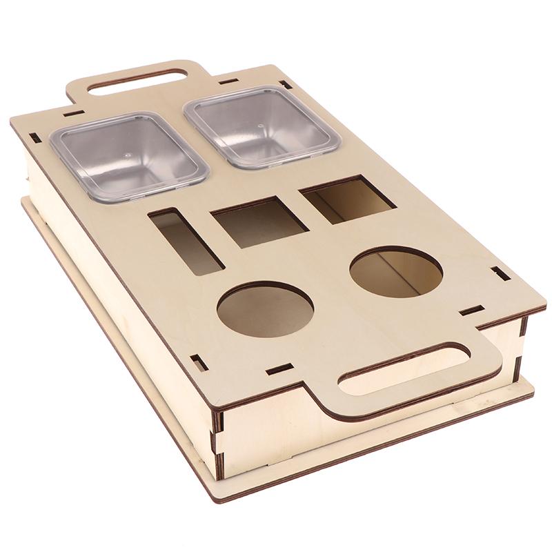 Organizér na gaučový barový stolek na odkládací stolky konferenční stolek gaučový bar dřevěný jako dárky k pivu pro muže podnos na pohovku se dvěma miskami na svačinu