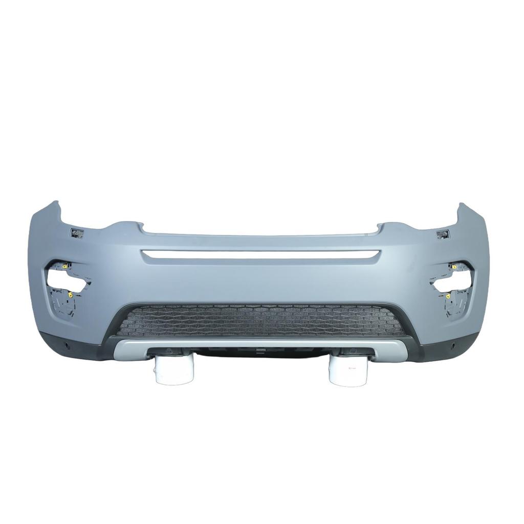 Land Rover Discovery Sport L550 Front Bumper with Parking Sensors, Washer Nozzles, and Silver Curved Strip