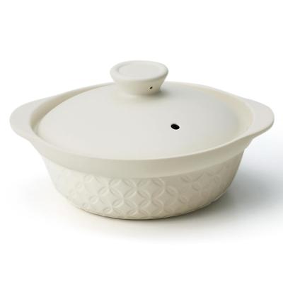 Běžná kamenina Velikost Pevná Hrnec pro přímý oheň, 6,5, Bílá, 23x20x11,2cm (H), Porcelán, T-974810