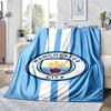 Manchester City Theme Printed Blanket - Perfect for Couch, Bed, Travel & Outdoor Use | Machine Washable, Cozy & Durable.