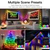 Christmas RGB LED String Bluetooth USB Powered Music Dream Color Light Birthday Party Garland Decor Fairy Lights for Home