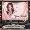 Wall Hanging Tapestry Custom NameOlivia Rodrigo Pattern Personalized Printed Fabric Wall Decor
