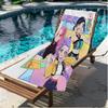 KPop Demon Hunters Print Beach Towel, Versatile Lightweight Absorbent Beach Towel for Pool Surf Yoga Bathroom, Perfect Birthday Holiday Gift
