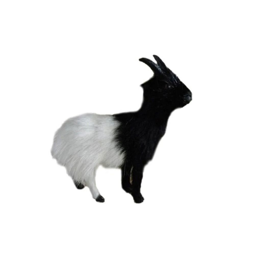 Simulation Goat Plush Toys Cute Goat  Figurine Ornament Goat Plush Doll  Yard