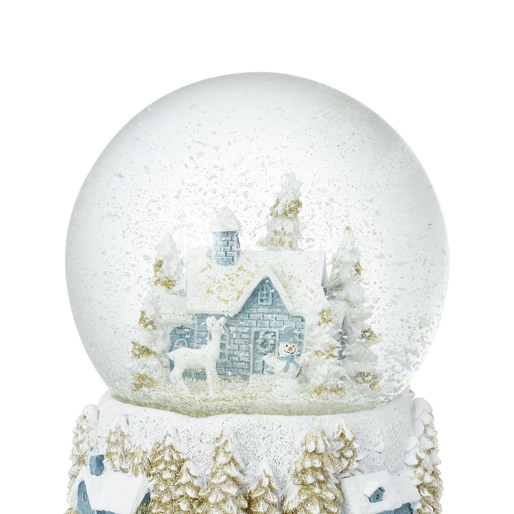 Francfranc Snow Globe House L Light Blue Christmas Music Box Interior Decoration 2025 Model