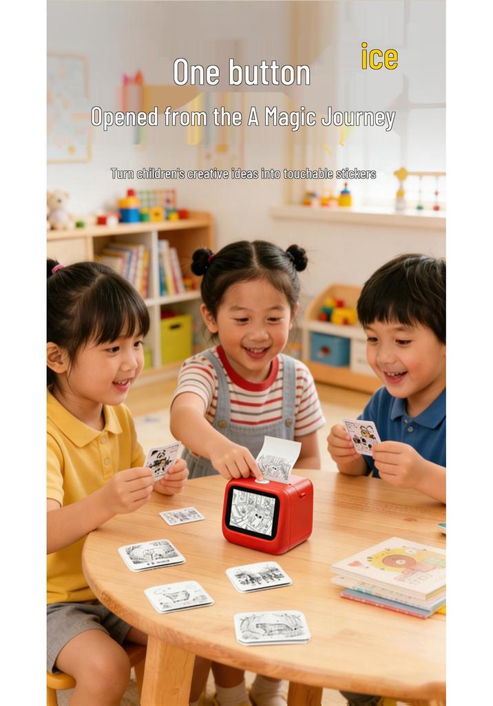 Smart Mini Voice Printer for Students - Portable Thermal for Children's Learning