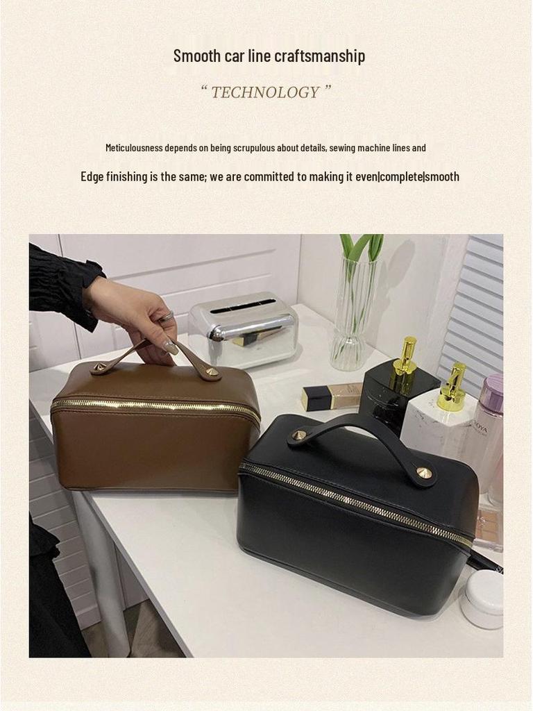 Multifunktionale Reise-Make-up- und Toilettenartikeltasche mit großem Fassungsvermögen