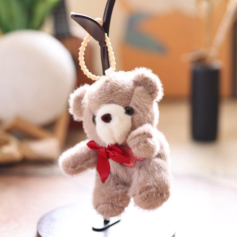 Cute Teddy Bear Pendant Plush Toy Doll Bear Bag Pendant Keychain Rag Doll