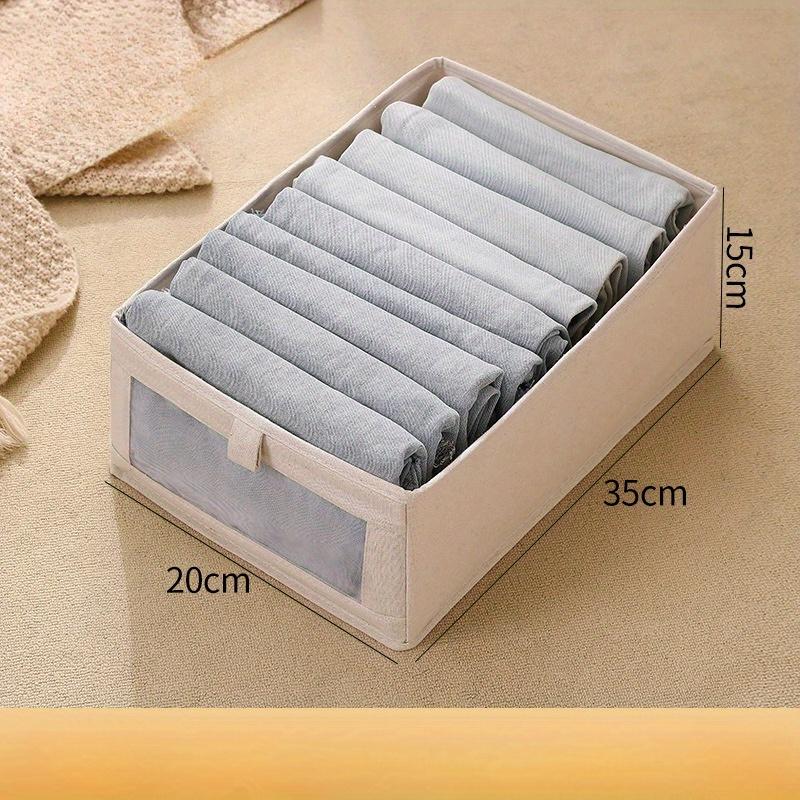 Sichtbare Kleiderschrank-Aufbewahrungsbox, Schrankschublade, Kleideraufbewahrungsbox für T-Shirts, Jeans, Unterwäsche, Hosen, Organizer-Box