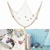 Cotton Hand Weaving Nautical Fishing Net 1x2m Fishing Net Decor Decorative Fishing Net  For Party