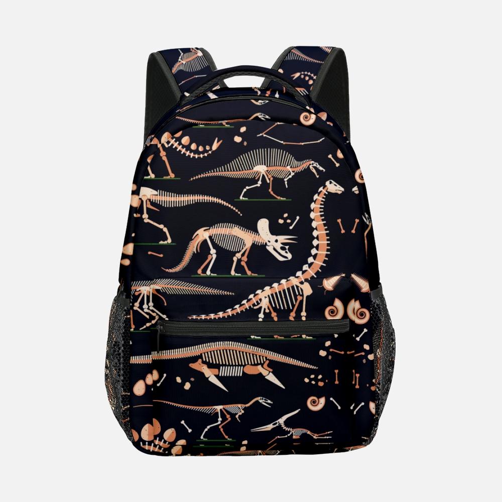 Popular Novelty Cool Dinosaur Student Bookbag Notebook Backpacks 3D Print Oxford Waterproof Boys/Girls Travel Backpacks
