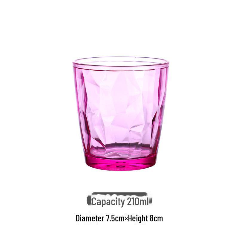 

Акриловый ударопрочный красочный стакан для напитков для дома, бара или караоке 210-500ML