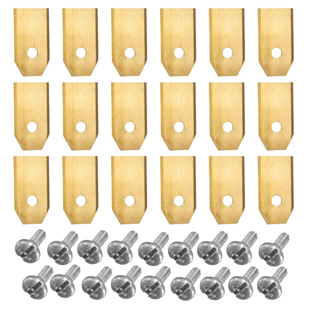 

Лезвия триммера из нержавеющей стали, газонокосилка, запасной комплект для травы Husqvarna Automower/Gardena, роботизированная газонокосилка 35*18*0,75 мм chip 35x18x0.75mm