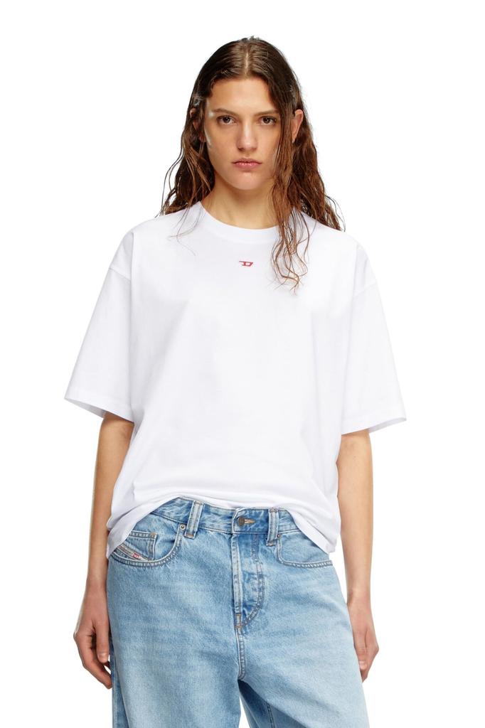 Diesel With One Point A149290GRAI L White 100 Men's T-shirt