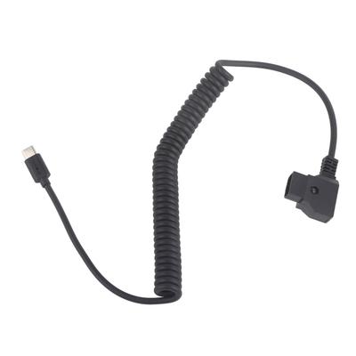 Câble d'alimentation flexible USB-C vers cordon d'alimentation spiralé D-Tap pour batterie à montage en V