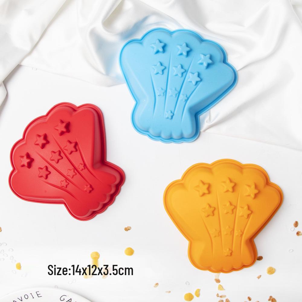 6-Inch Kitty Cat & Seashell Silicone Mold for Cake, Steamed Cake, Ice Making, Baking, and Children's Archaeological Excavation.