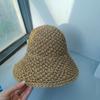 Women Summer Straw Hat Wide Brim Sun Hat With Simple Bowknot Casual Fisherman Cap Fresh Beach Sun Protection
