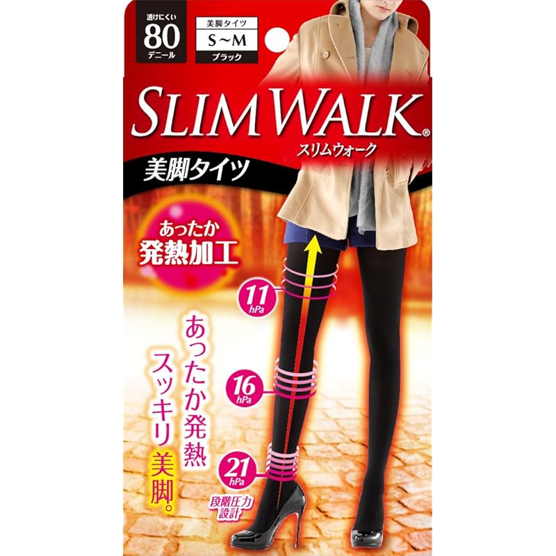 

slim walk Beautiful leg tights 80 denier S-M size black