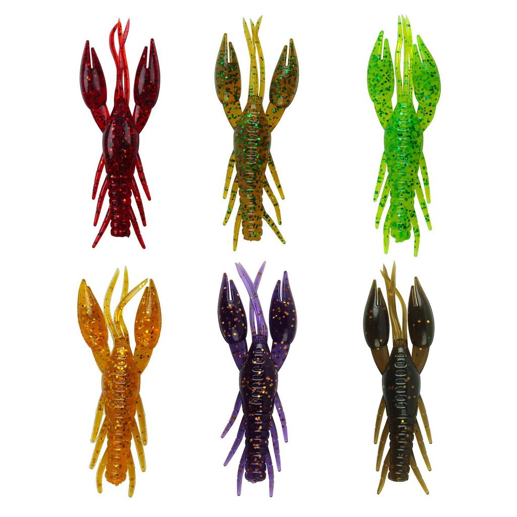 Buy 8pcs Artificial Crawfish Lobster Floating Saltwater Soft Fishing Bait Lure at affordable