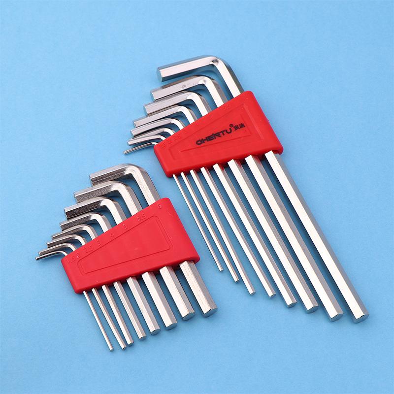 8Pcs Allen Wrench Metric Wrench Inch Wrench L Wrench Size Allen Key Short Arm Tool Set Easy To Carry In The Pocket