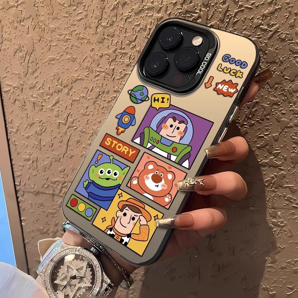 Applicable to Apple 16promax mobile phone case cartoon iphone14plus protective case for women's new 13 Buzz Lightyear