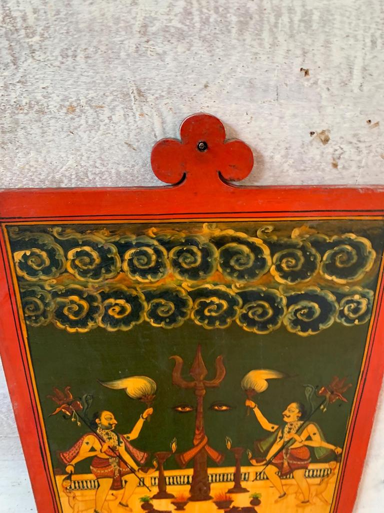 Rajasthani Miniature Painting: Indian Goddess Art, Temple Decor