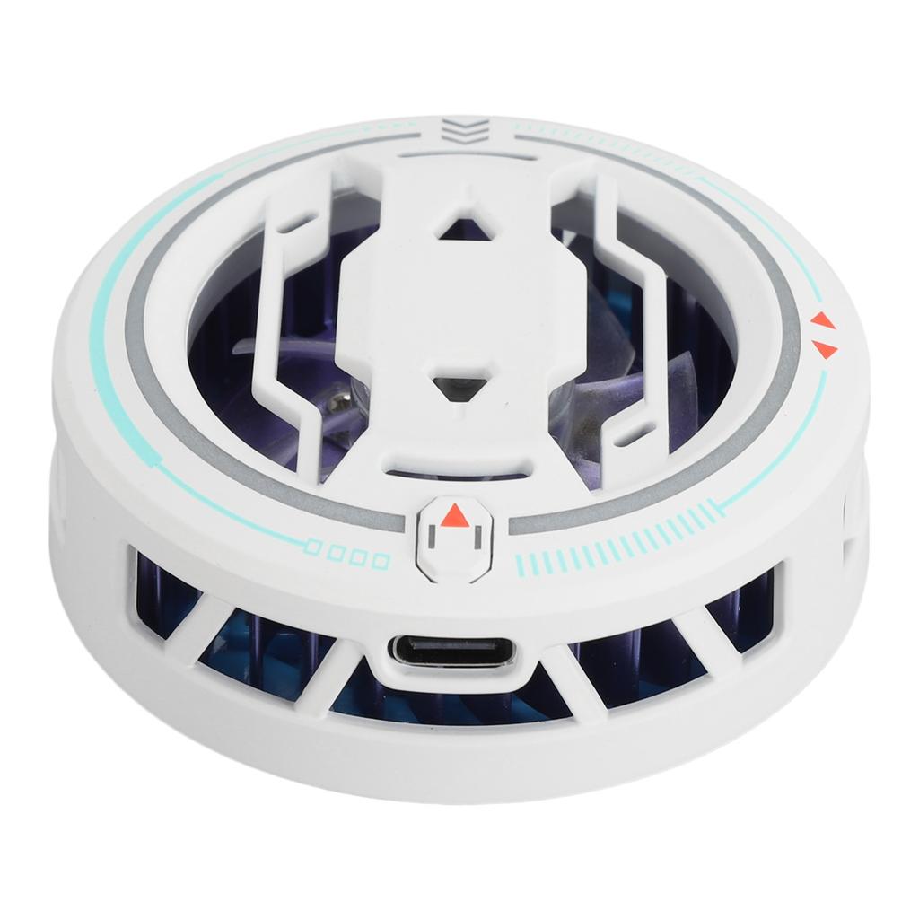 Cell Phone Cooling Fan 3 Speeds Magnetic Semiconductor Mobile Phone Radiator with Light for Playing