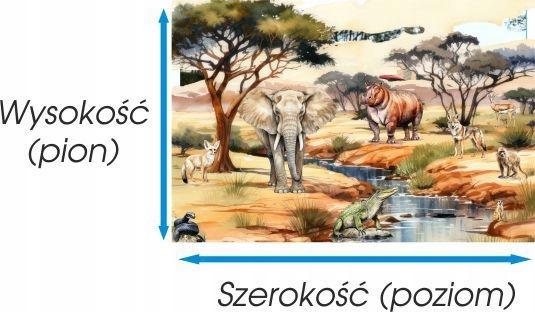Children's photo wallpaper forest animals in a beautiful forest M014 200x135