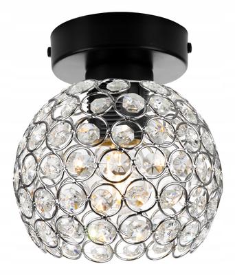 LOFT CEILING LAMP, CRYSTAL BALL, CHROME, LED