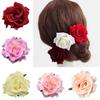2Pcs Plant Rose  Hairpin Brides Hair Pins Clips Combs Bridesmaid Cloth Flower Jewelry Accessories